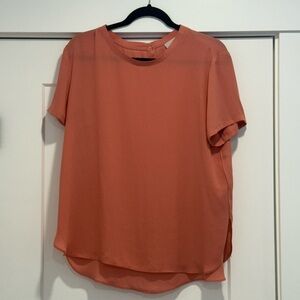 LOFT Terracotta Short Sleeve Blouse